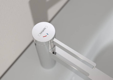 Смеситель для раковины hansgrohe Finoris 110 CoolStart, со сливным клапаном Push-Open 76024000, хром