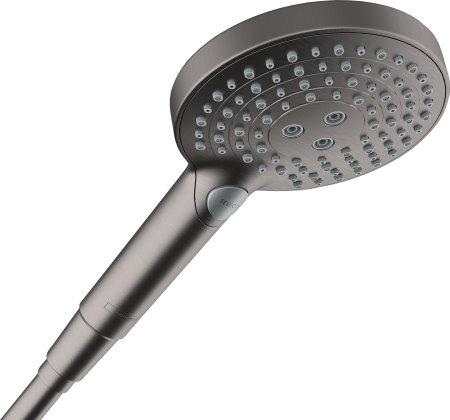 Ручной душ hansgrohe Raindance Select S 120 3jet PowderRain 26014340, шлифованный черный хром