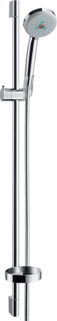 Душевой гарнитур hansgrohe Croma 100 3jet Multi со штангой 90 см и мыльницей 27774000, хром