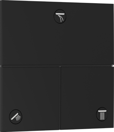 Переключатель потоков hansgrohe ShowerSelect Comfort E для скрытой установки на 3 функции, 15573670, матовый черный