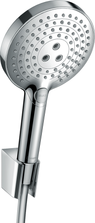 Душевой набор hansgrohe Raindance Select S 120 3jet с держателем и шлангом 125 см 26701000, хром