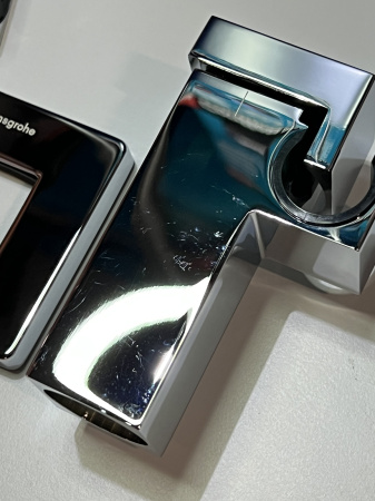 Гигиенический душ hansgrohe 1jet E с запорным вентилем, держателем и шлангом 125 см 29233000/U, хром, уцененный товар