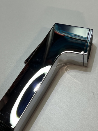 Гигиенический душ hansgrohe 1jet E с запорным вентилем, держателем и шлангом 125 см 29233000/U, хром, уцененный товар