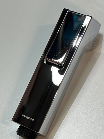 Гигиенический душ hansgrohe 1jet E с запорным вентилем, держателем и шлангом 125 см 29233000/U, хром, уцененный товар