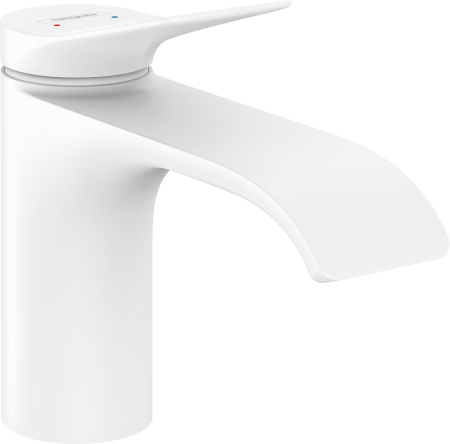 Смеситель для раковины hansgrohe Vivenis 80 без сливного гарнитура 75012700, матовый белый