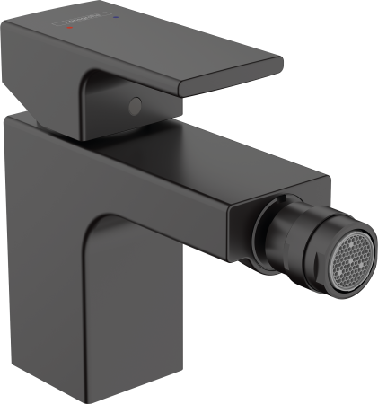 Смеситель для биде hansgrohe Vernis Shape с металлическим сливным гарнитуром 71219670, матовый черный