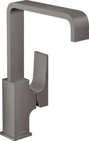 Смеситель для раковины hansgrohe Metropol 230 с поворотным изливом 32511340, шлифованный черный хром