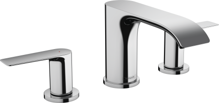 Смеситель для раковины hansgrohe Vivenis 90 на 3 отверстия, со сливным гарнитуром 75033000, хром