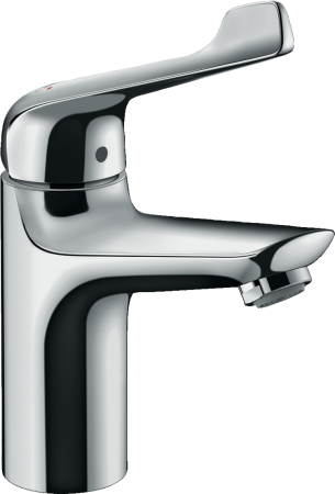 Смеситель для раковины hansgrohe Novus 100 со сливным гарнитуром, с удлиненной рукояткой 71921000, хром