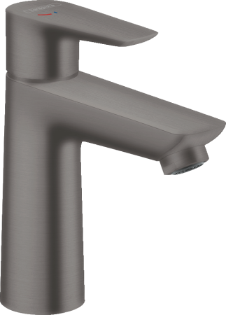 Смеситель для раковины hansgrohe Talis E 110 CoolStart, со сливным гарнитуром 71713340, шлифованный черный хром