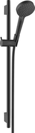 Душевой гарнитур hansgrohe Vernis Blend 100 2jet Vario EcoSmart со штангой 65 см 26423670, матовый черный