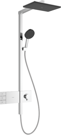Душевая система hansgrohe Raindance Alive Q Showerpipe 210/340 2jet с ShowerSelect Comfort, 24590000, хром