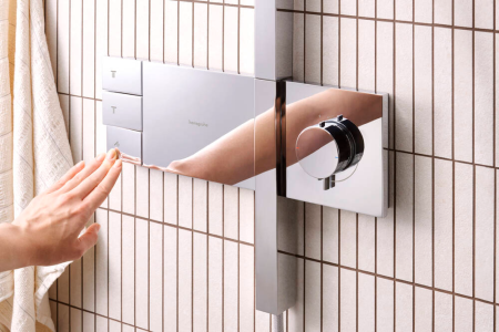 Душевая система hansgrohe Raindance Alive Q Showerpipe 210/340 2jet с ShowerSelect Comfort, 24590000, хром