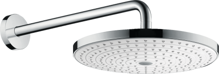 Верхний душ hansgrohe Raindance Select S 300 2jet с настенным кронштейном 27378400, белый/хром