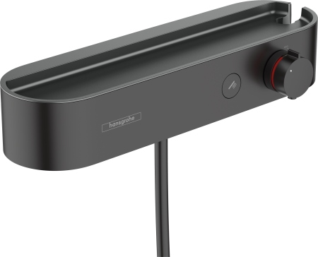 Термостат для душа hansgrohe ShowerTablet Select 400 с полочкой, 24360670, матовый черный