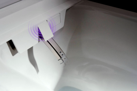 Подвесной унитаз-биде hansgrohe LavaPura Element S с полным комплектом AquaHelix Flush, SmartClean, HygieneEffect, 63021450, белый