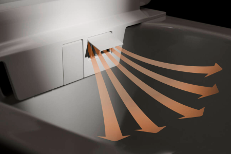 Подвесной унитаз-биде hansgrohe LavaPura Element S с полным комплектом AquaHelix Flush, SmartClean, HygieneEffect, 63021450, белый