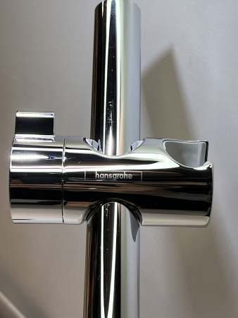 Душевой гарнитур hansgrohe Croma Select E 110 1jet со штангой 65 см 26584400/U, белый/хром, уцененный товар