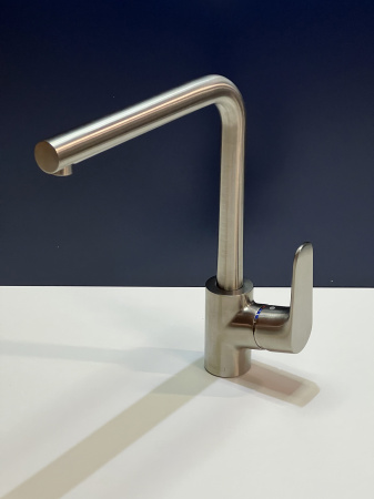 Смеситель для кухонной мойки hansgrohe Focus M41 280, с поворотным изливом 31817800/U, под сталь, уцененный товар