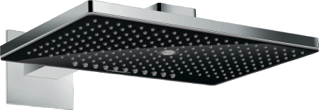 Верхний душ hansgrohe Rainmaker Select 460 3jet с настенным кронштейном скрытого монтажа 24007600, черный/хром