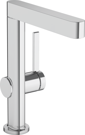 Смеситель для раковины hansgrohe Finoris 230, с поворотным изливом, со сливным клапаном Push-Open 76060000, хром