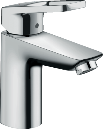Смеситель hansgrohe Logis loop для раковины со средним изливом и сливным гарнитуром 71151000/U, хром, уцененный товар