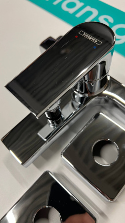 Смеситель для ванны hansgrohe Vernis Shape 71450000/U, хром, уцененный товар