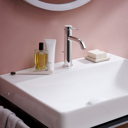 Cмеситель для раковины hansgrohe Tecturis S 110 EcoSmart+, с донным клапаном, 73310000, хром