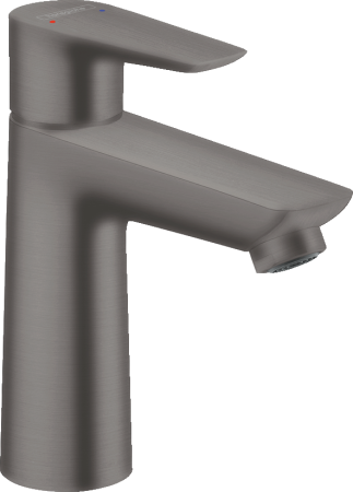 Смеситель для раковины hansgrohe Talis E 110, без сливного гарнитура 71712340, шлифованный черный хром