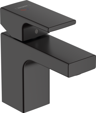 Смеситель для раковины hansgrohe Vernis Shape 70 CoolStart, со сливным гарнитуром 71593670, матовый черный