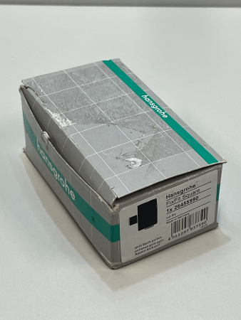 Шланговое подключение hansgrohe FixFit Square с клапаном обратного тока, 26455990/U, полированное золото, уцененный товар