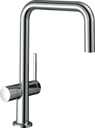 Смеситель для кухонной мойки hansgrohe Talis M54 U 220, с запорным вентилем 72807000, хром