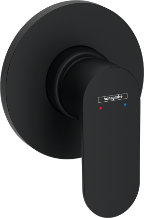 Внешняя часть смесителя для душа hansgrohe Rebris S скрытого монтажа 72649670, матовый черный