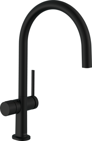 Смеситель для кухонной мойки hansgrohe Talis M54 220, с запорным вентилем 72805670, матовый черный