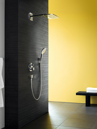 Шланговое подключение hansgrohe FixFit с клапаном обратного тока и шарнирным соединением, 27414000, хром