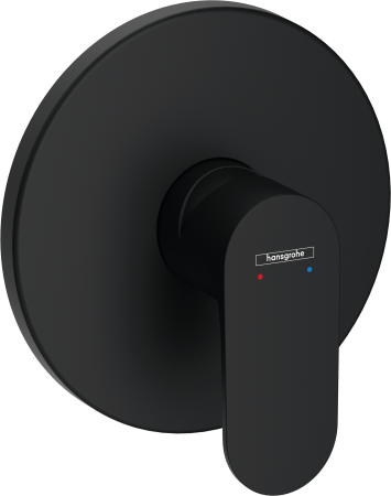 Внешняя часть смесителя для душа hansgrohe Rebris S скрытого монтажа 72667670, матовый черный