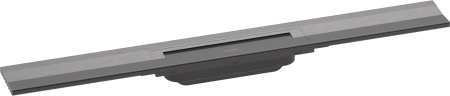 Внешняя часть трапа для душа hansgrohe RainDrain Flex, 70 см, укорачиваемая 56050340, шлифованный черный хром