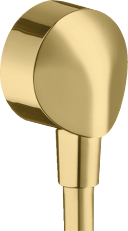 Шланговое подключение hansgrohe FixFit E без клапана обратного тока 27454990, полированное золото