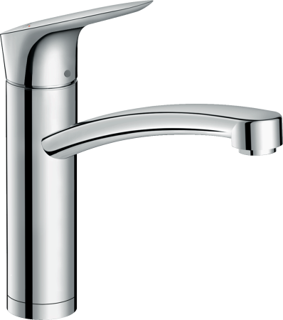 Смеситель для кухонной мойки hansgrohe Logis M31 160, для установки перед окном 71833000, хром