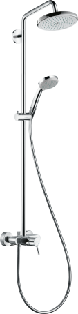 Душевая система hansgrohe Croma 220 1jet со смесителем для душа 27222000, хром