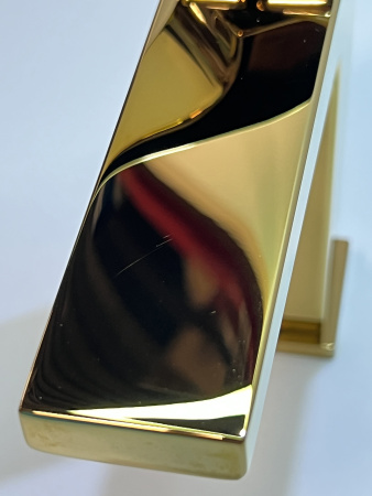 Смеситель для раковины hansgrohe Metropol 110 со сливным клапаном Push-Open 32507990/U, полированное золото, уцененный товар