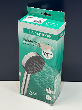 Ручной душ hansgrohe Pulsify Select S 105 3jet Activation 24100000/U, хром, уцененный товар