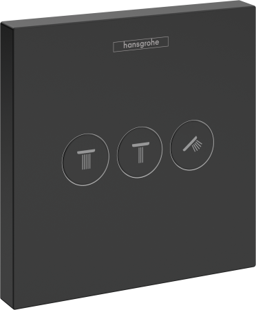 Переключатель потоков для душа hansgrohe ShowerSelect на 3 потребителя 15764670, матовый черный