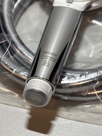 Душевая система hansgrohe Crometta E 240 1 режим, с термостатом для ванны 27298000/U, хром, уцененный товар