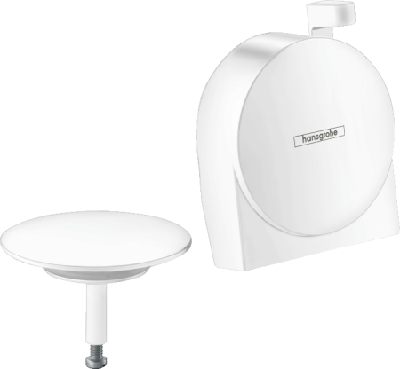 Внешняя часть системы налива/слива-перелива для ванны hansgrohe Exafill S 58117700, матовый белый