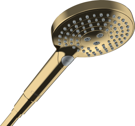 Ручной душ hansgrohe Raindance Select S 120 3jet, 26014990, полированное золото