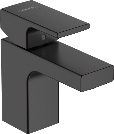 Смеситель для раковины hansgrohe Vernis Shape 70, без сливного гарнитура 71567670, матовый черный