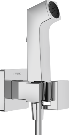 Гигиенический душ hansgrohe 1jet E с запорным вентилем, держателем и шлангом 125 см 29233000/U, хром, уцененный товар