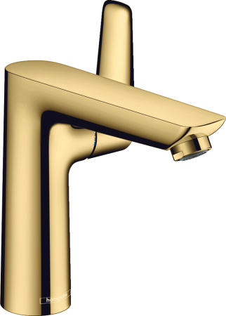 Смеситель для раковины hansgrohe Talis E 150 со сливным гарнитуром 71754990, полированное золото