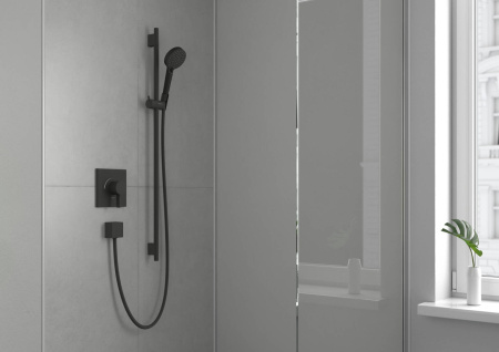 Ручной душ hansgrohe Vernis Blend 100 2jet Vario EcoSmart 26340670, матовый черный